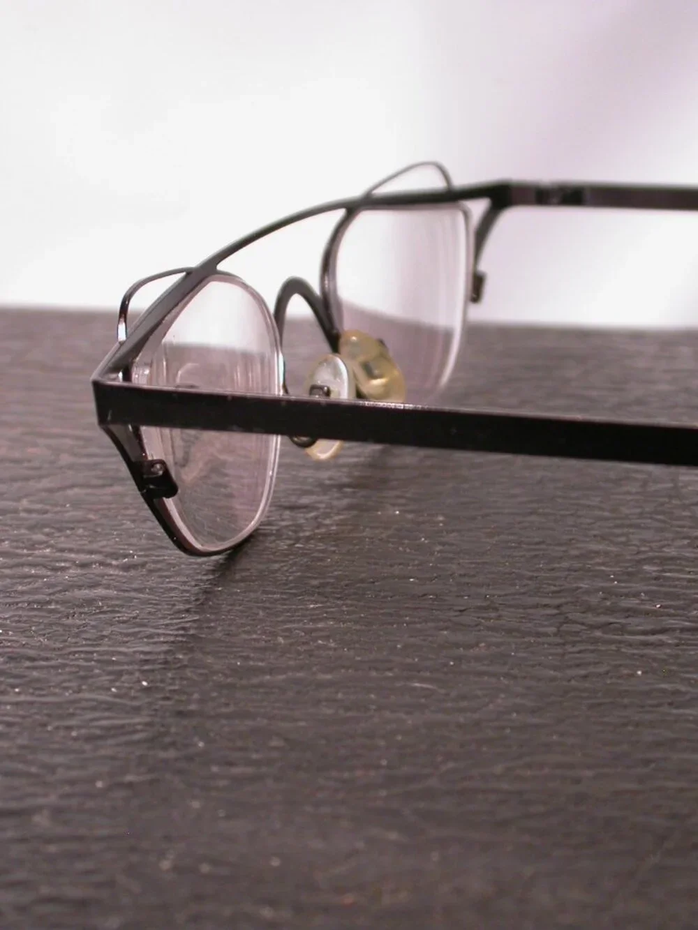 Theo Soba Dark Purple Black Modern Art Eyeglasses Spectacles  Made in Belgium